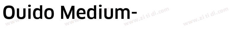 Ouido Medium字体转换